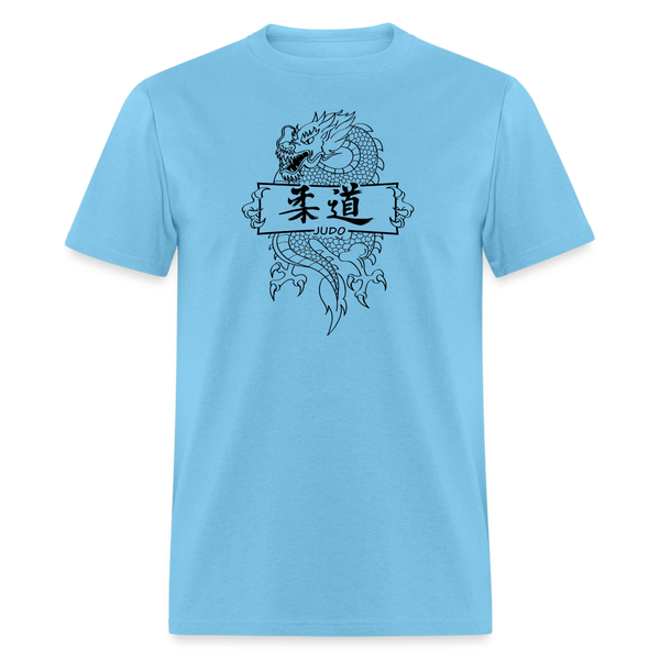 Dragon Judo Men's T-Shirt - aquatic blue