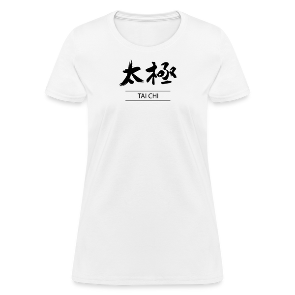 Tai Chi Kanji Women's T-Shirt - white