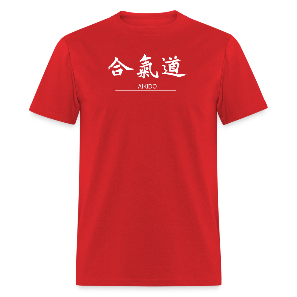 Aikido Kanji Men's T-Shirt - red