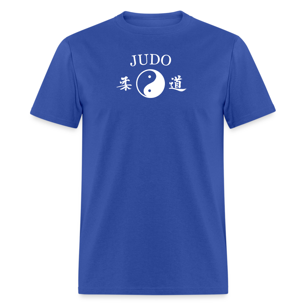 Judo Yin and Yang Kanji Men's T-Shirt - royal blue