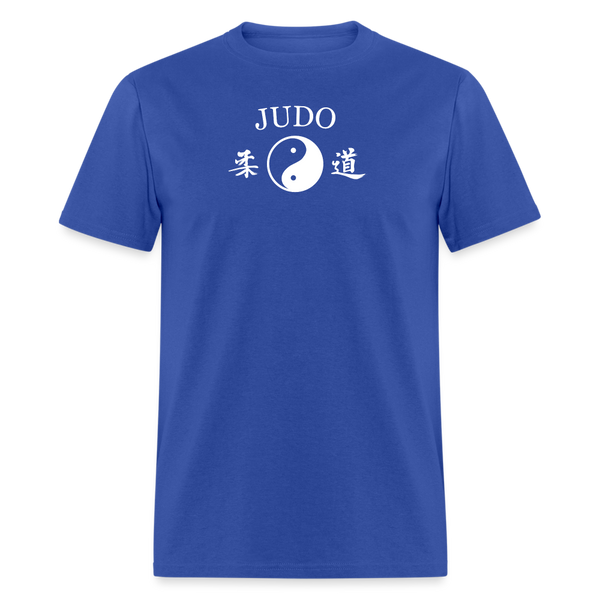 Judo Yin and Yang Kanji Men's T-Shirt - royal blue