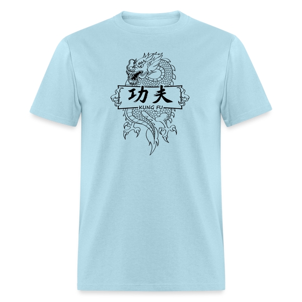 Dragon Kung Fu Men's T-Shirt - powder blue