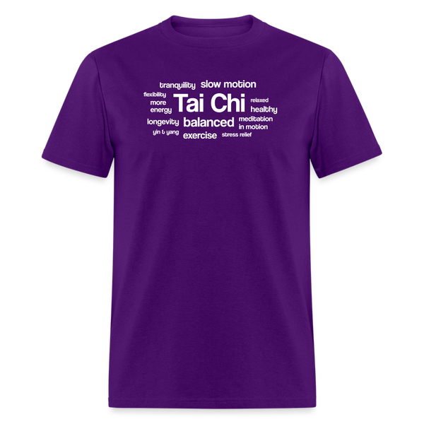 Tai Chi Health Benefits Men's T-Shirt - purple