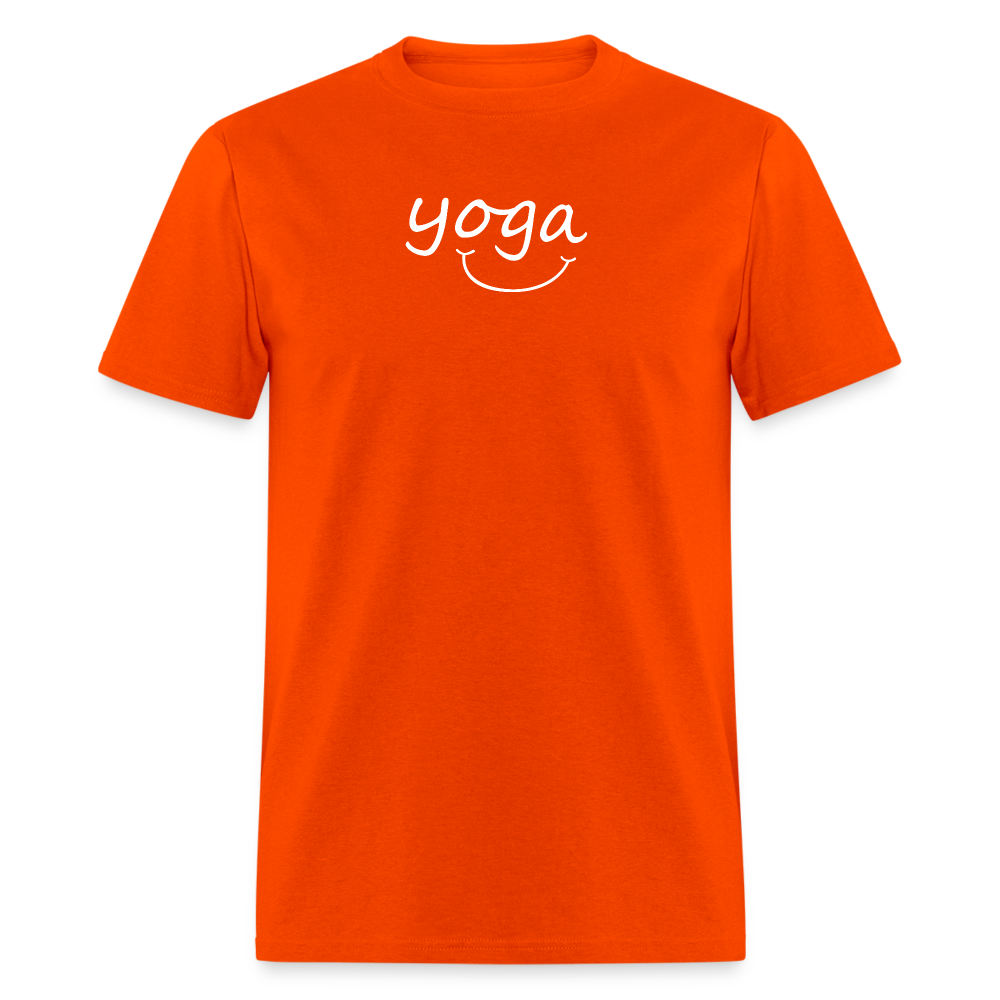 Yoga with a Smile Men's T-Shirt - orange