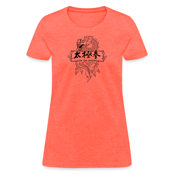 Dragon Tai Chi Women's T-Shirt - heather coral