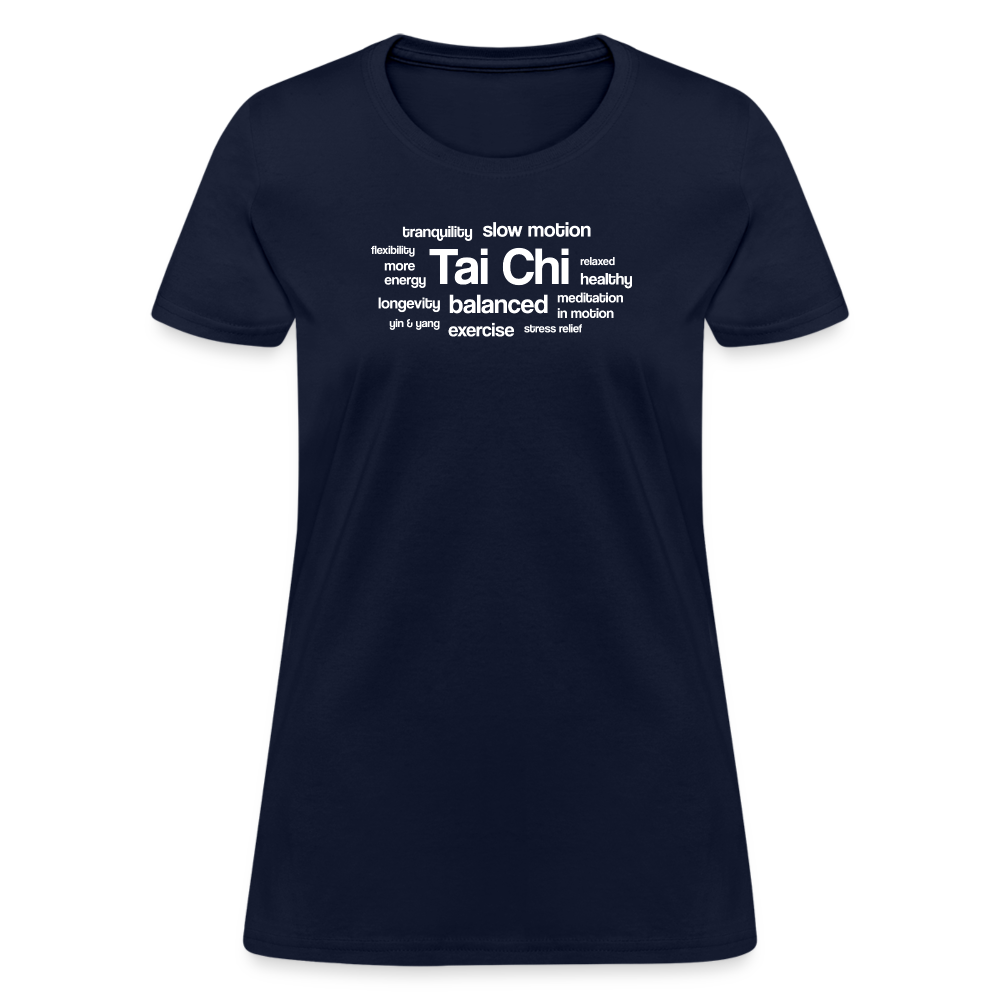 Tai Chi Health Benefits Women's T-Shirt - navy