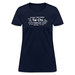 Tai Chi Health Benefits Women's T-Shirt - navy