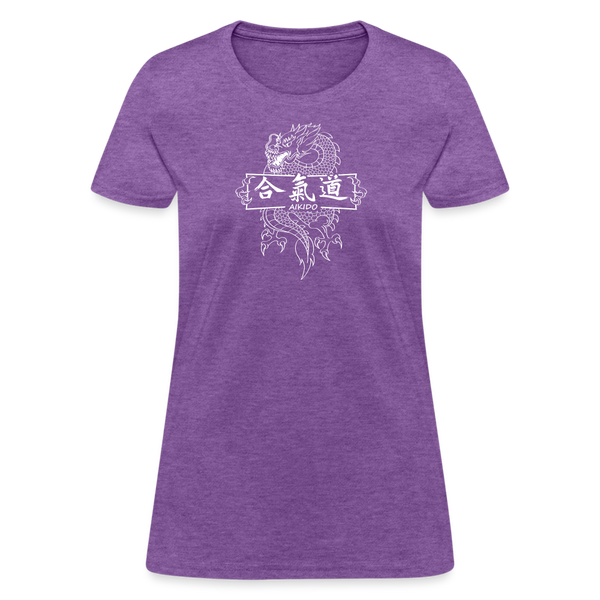 Dragon Aikido Women's T-Shirt - purple heather