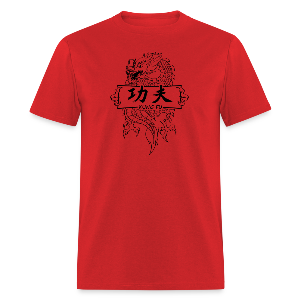 Dragon Kung Fu Men's T-Shirt - red