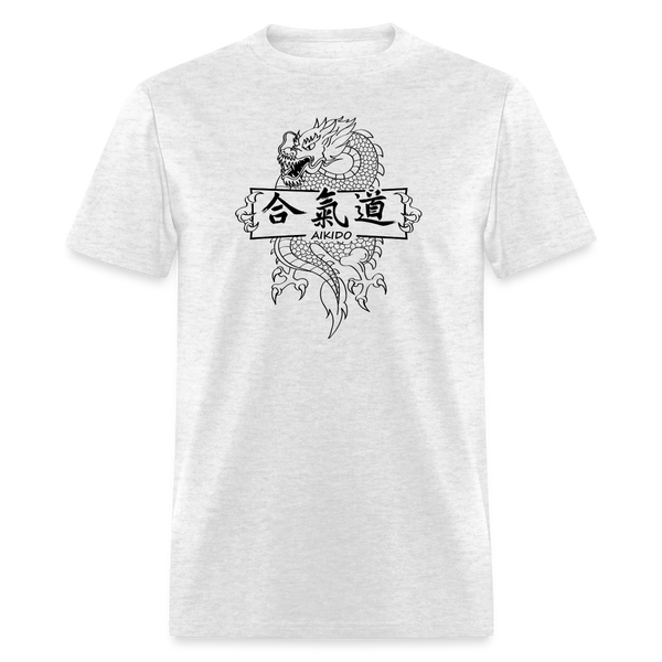 Dragon Aikido Men's T-Shirt - light heather gray