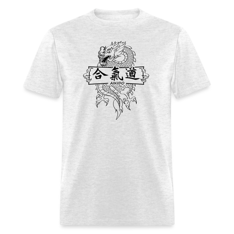 Dragon Aikido Men's T-Shirt - light heather gray