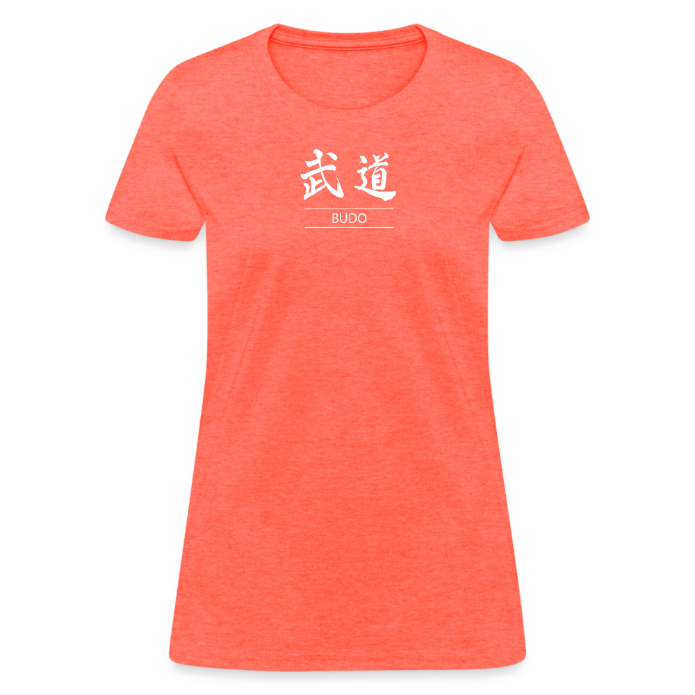 Budo Kanji Women's T-Shirt - heather coral