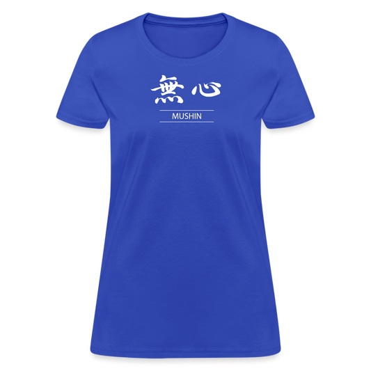 Mushin Kanji Women's T-Shirt - royal blue