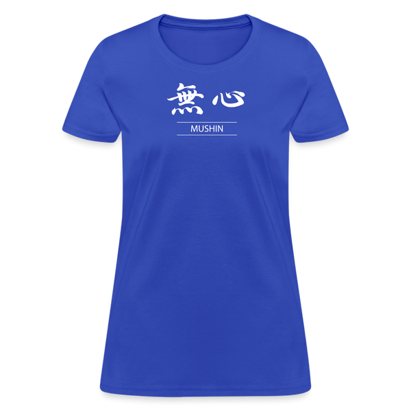 Mushin Kanji Women's T-Shirt - royal blue