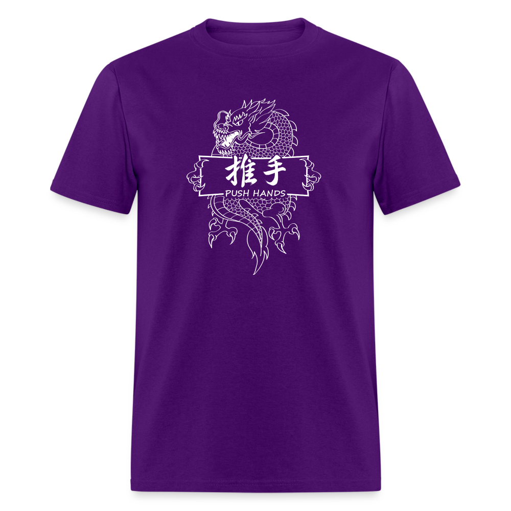 Dragon Push Hands Men's T-Shirt - purple