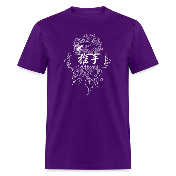 Dragon Push Hands Men's T-Shirt - purple