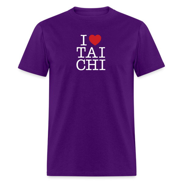 I Love Tai Chi Men's T-Shirt - purple