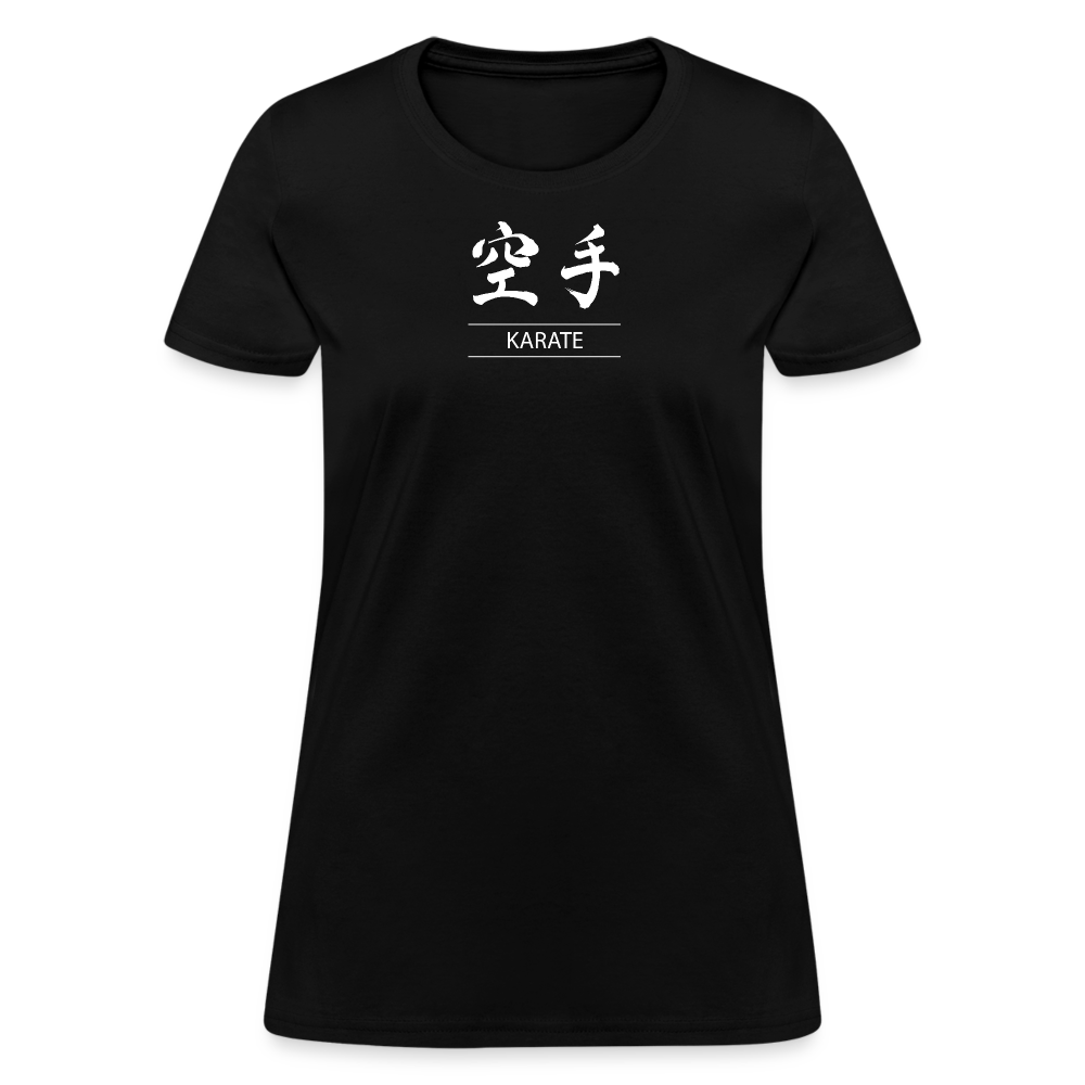 Karate Kanji Women's T-Shirt - black