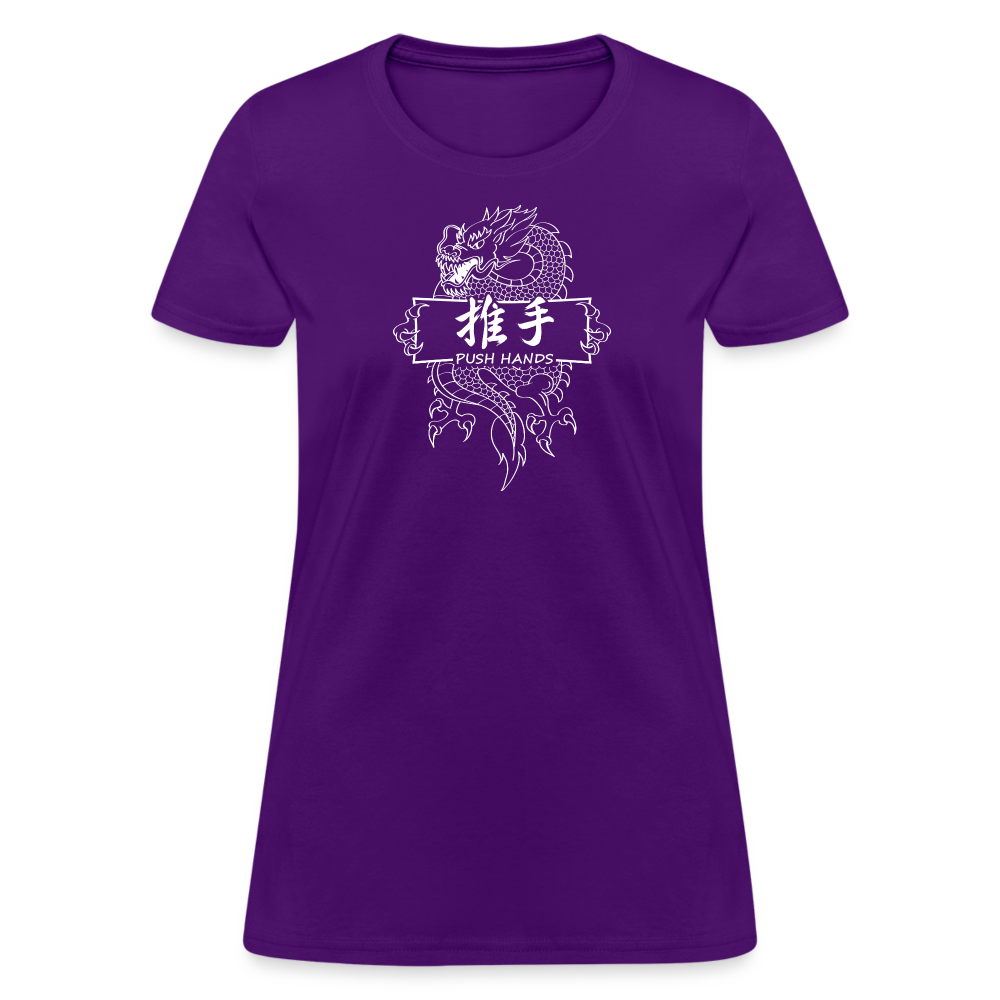 Dragon Push Hands Women's T-Shirt - purple