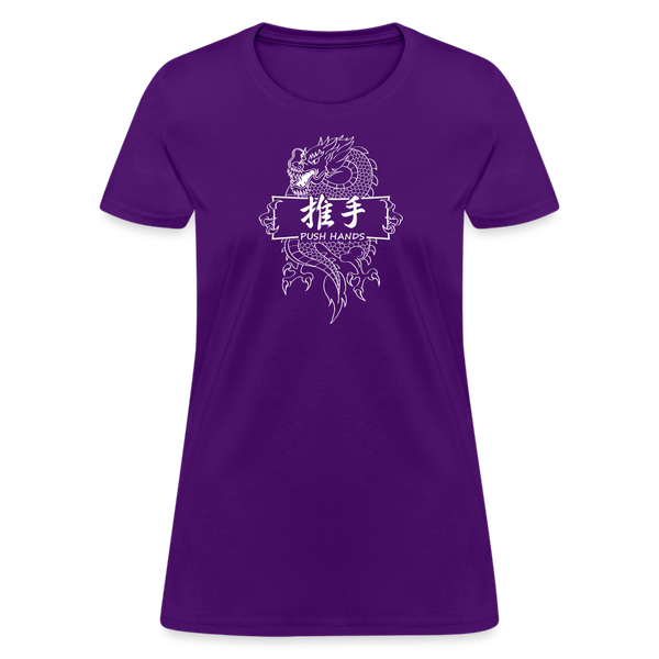 Dragon Push Hands Women's T-Shirt - purple