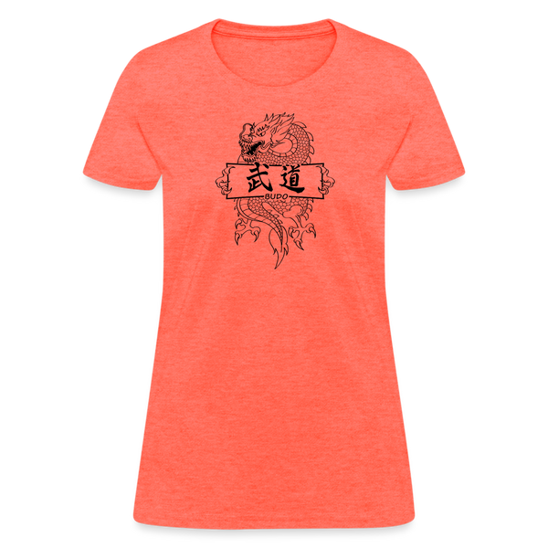 Dragon Budo Women's T-Shirt - heather coral