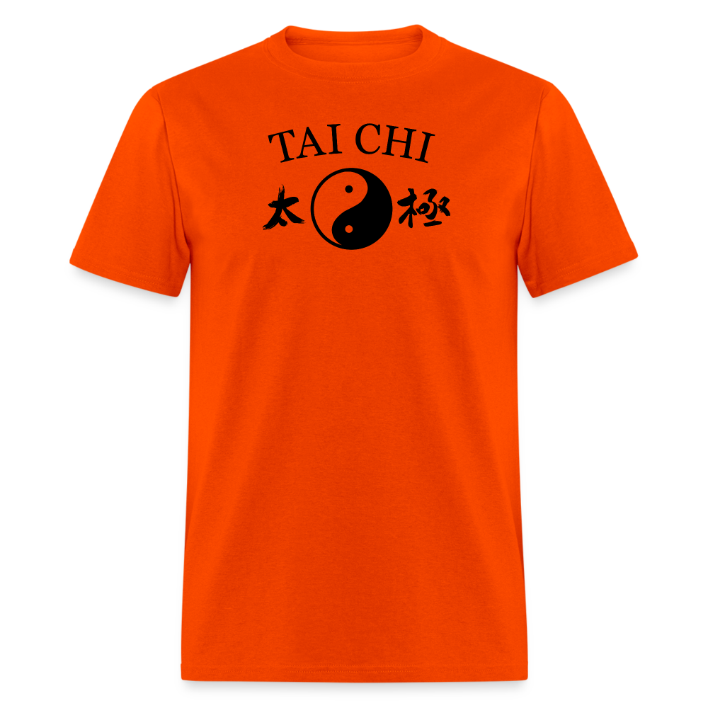 Tai Chi Yin and Yang Men's T-Shirt - orange