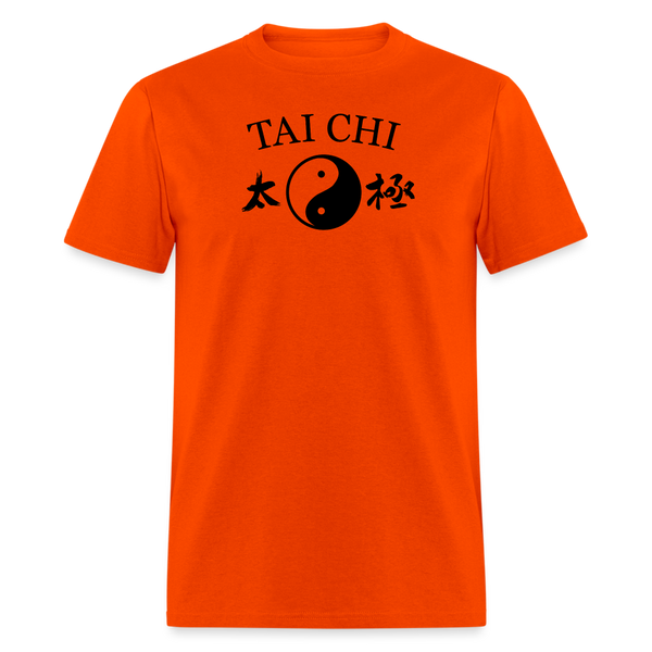 Tai Chi Yin and Yang Men's T-Shirt - orange