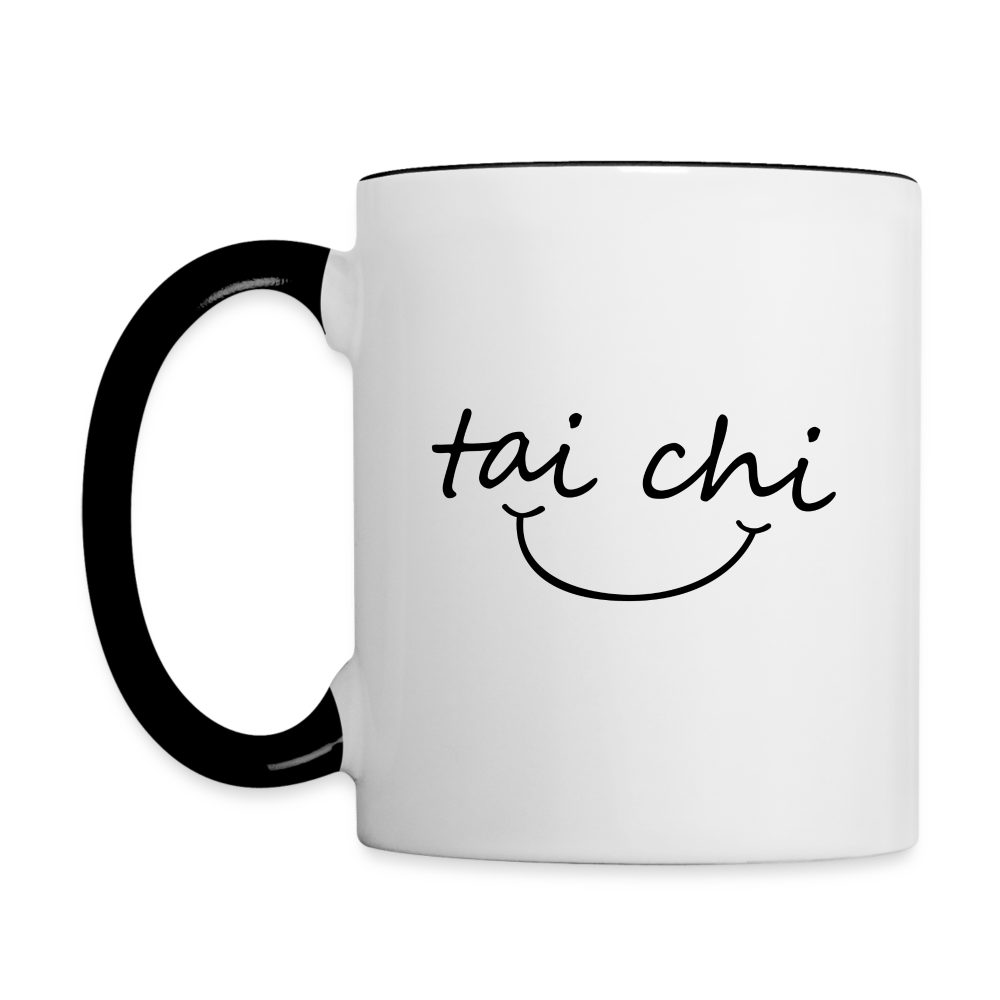 Tai Chi Smile Mug - white/black