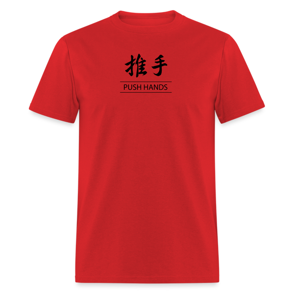 Push Hands Kanji Men's T-Shirt - red