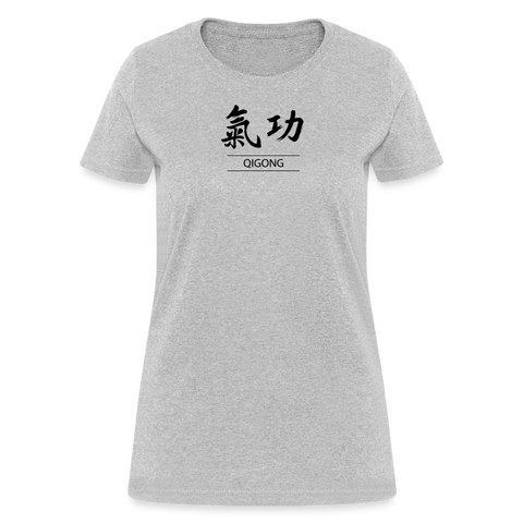 Qigong Kanji Women's T-Shirt - heather gray