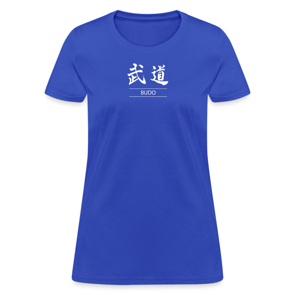 Budo Kanji Women's T-Shirt - royal blue