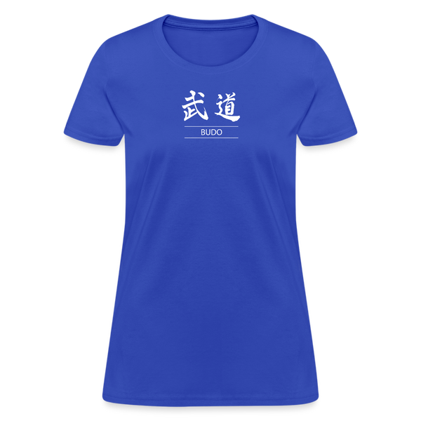 Budo Kanji Women's T-Shirt - royal blue