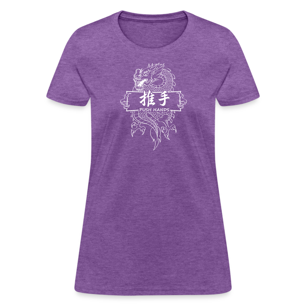 Dragon Push Hands Women's T-Shirt - purple heather