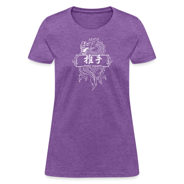 Dragon Push Hands Women's T-Shirt - purple heather