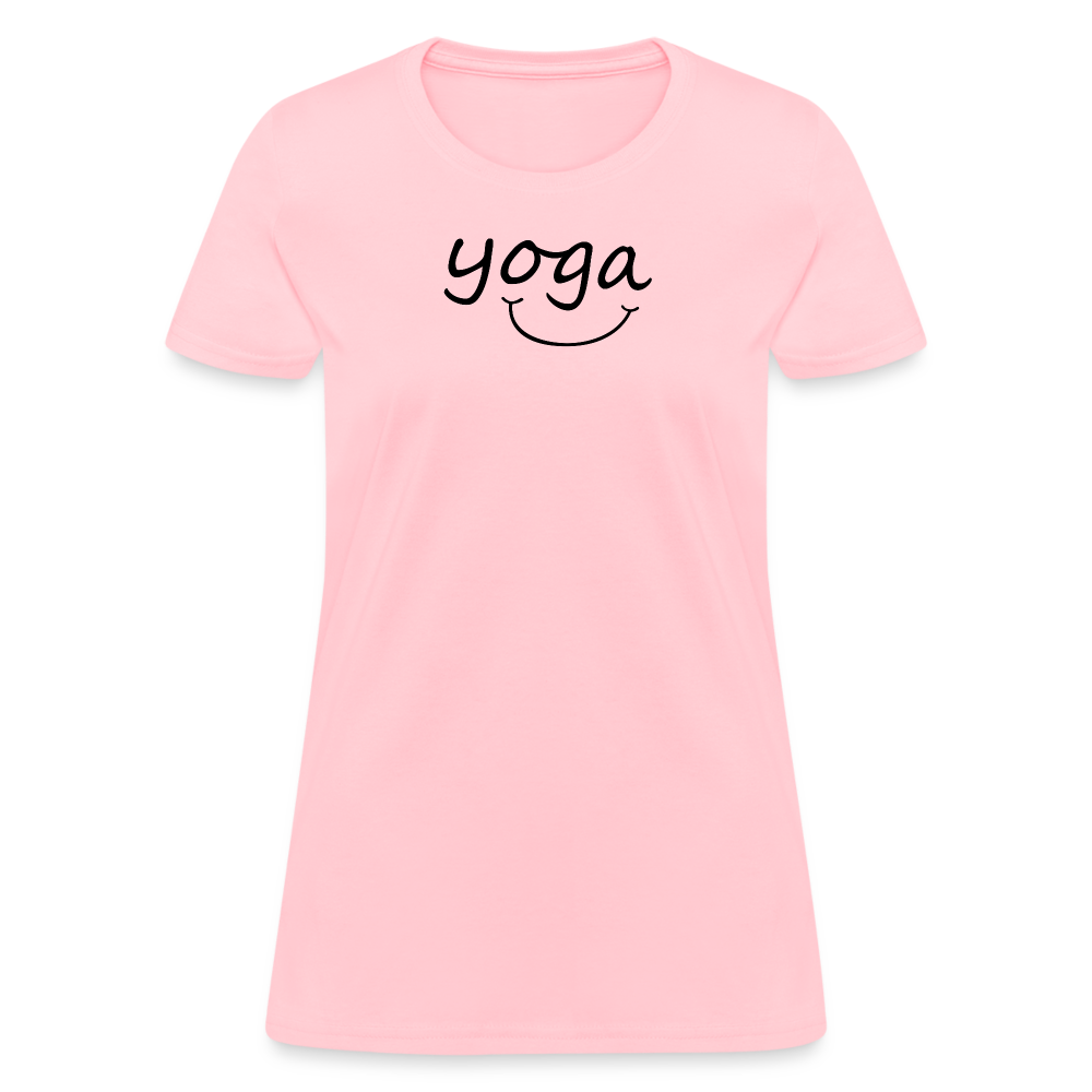 Yoga with a Smile Women's T-Shirt - pink