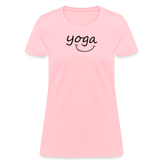 Yoga with a Smile Women's T-Shirt - pink