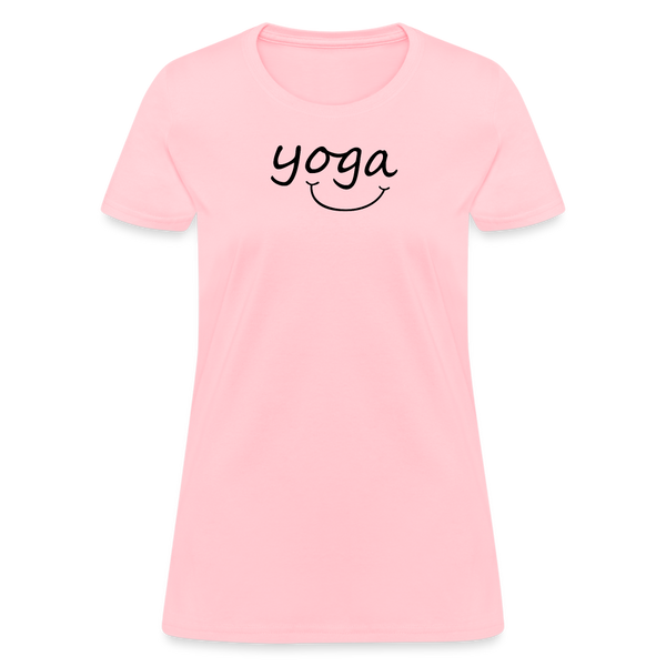 Yoga with a Smile Women's T-Shirt - pink