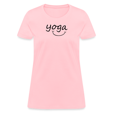 Yoga with a Smile Women's T-Shirt - pink