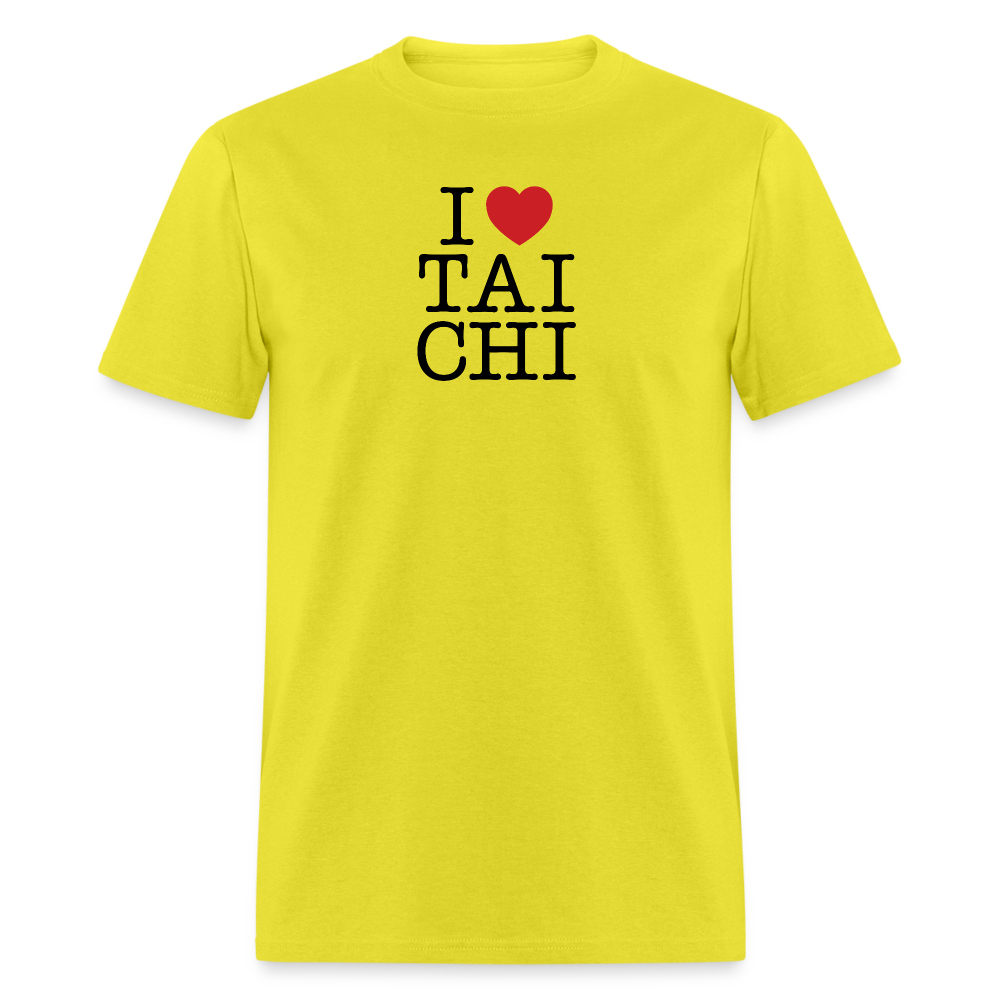 I Love Tai Chi Men's T-Shirt - yellow