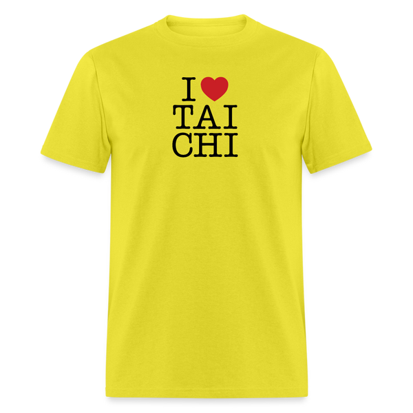 I Love Tai Chi Men's T-Shirt - yellow