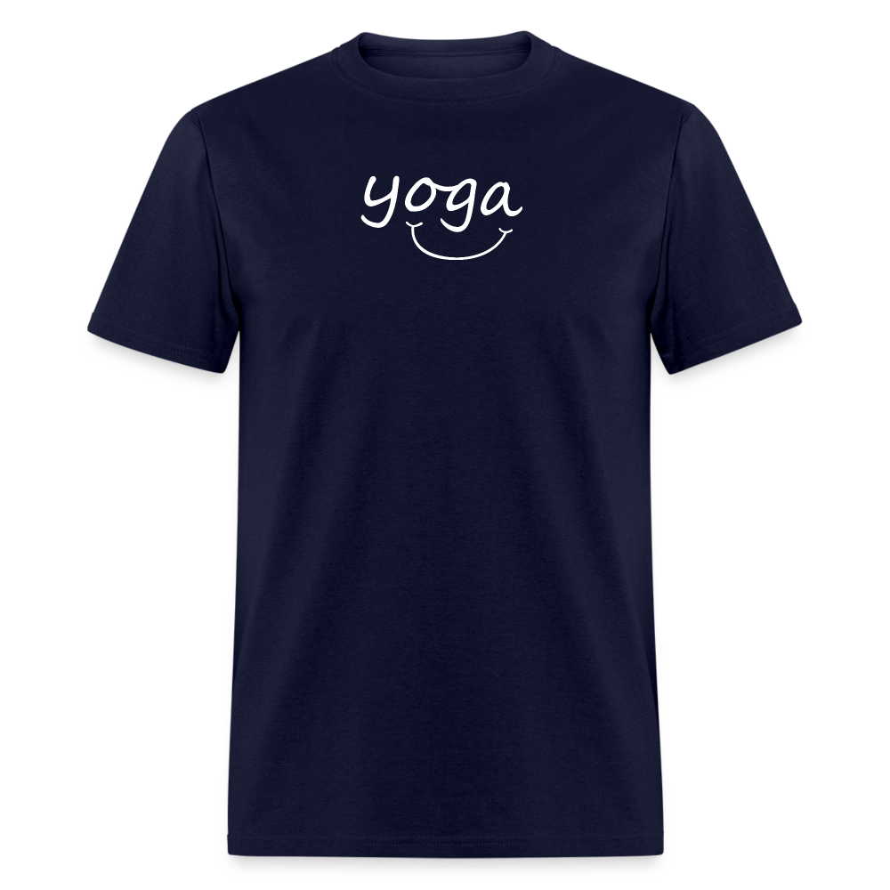 Yoga with a Smile Men's T-Shirt - navy