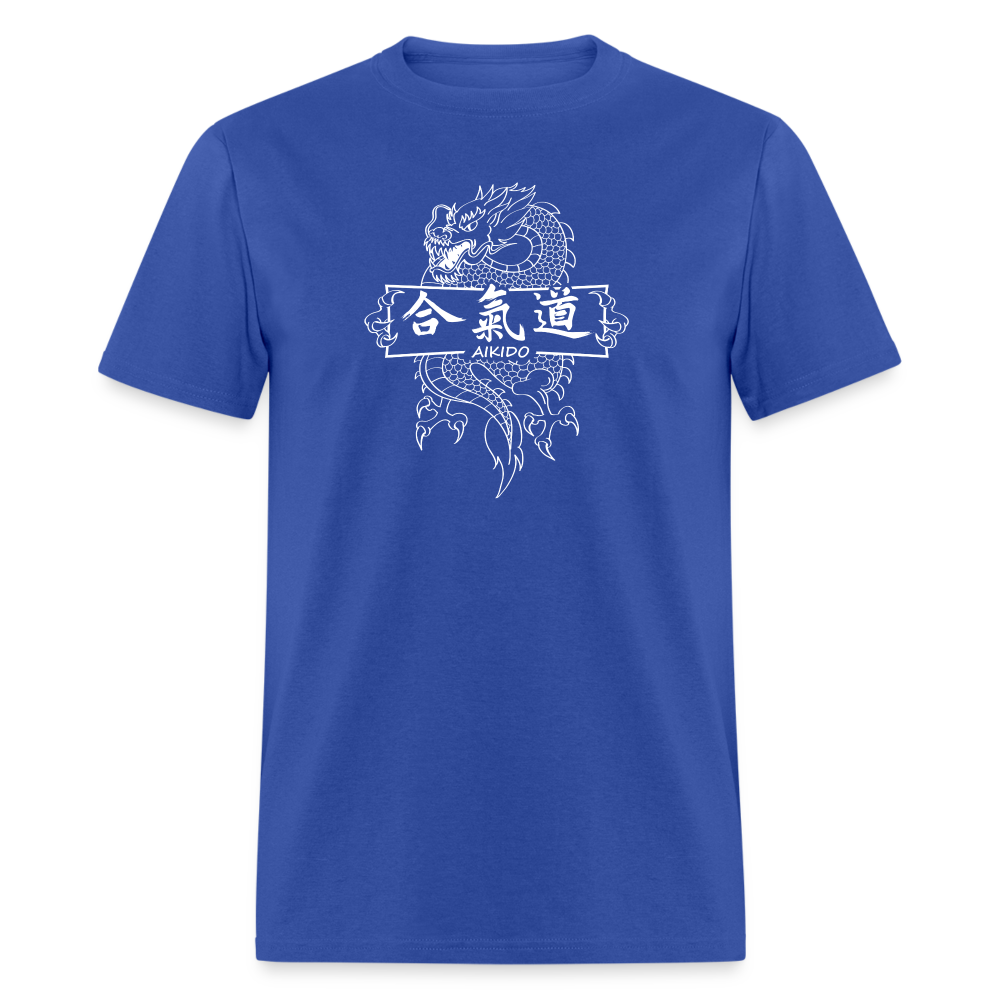 Dragon Aikido Men's T-Shirt - royal blue