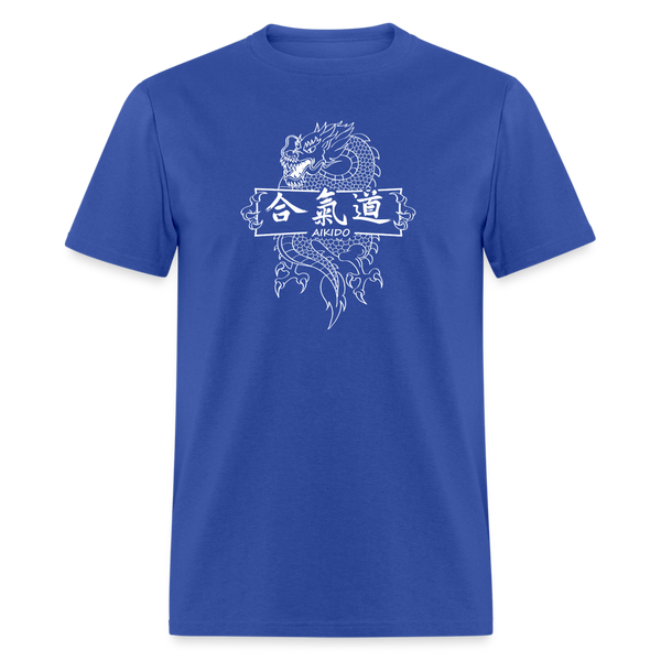 Dragon Aikido Men's T-Shirt - royal blue