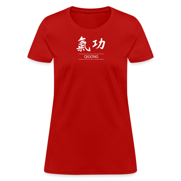 Qigong Kanji Women's T-Shirt - red