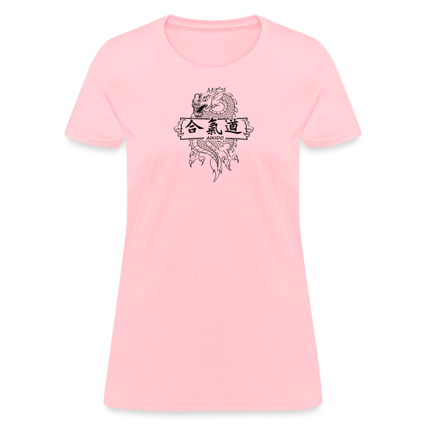 Dragon Aikido Women's T Shirt - pink