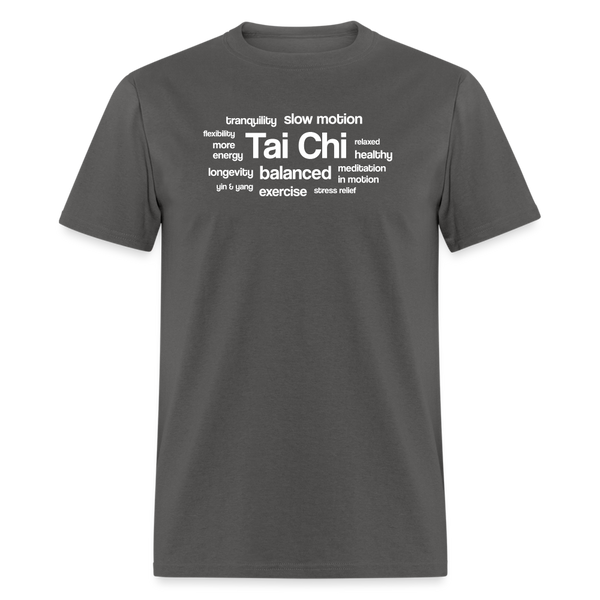 Tai Chi Health Benefits Men's T-Shirt - charcoal