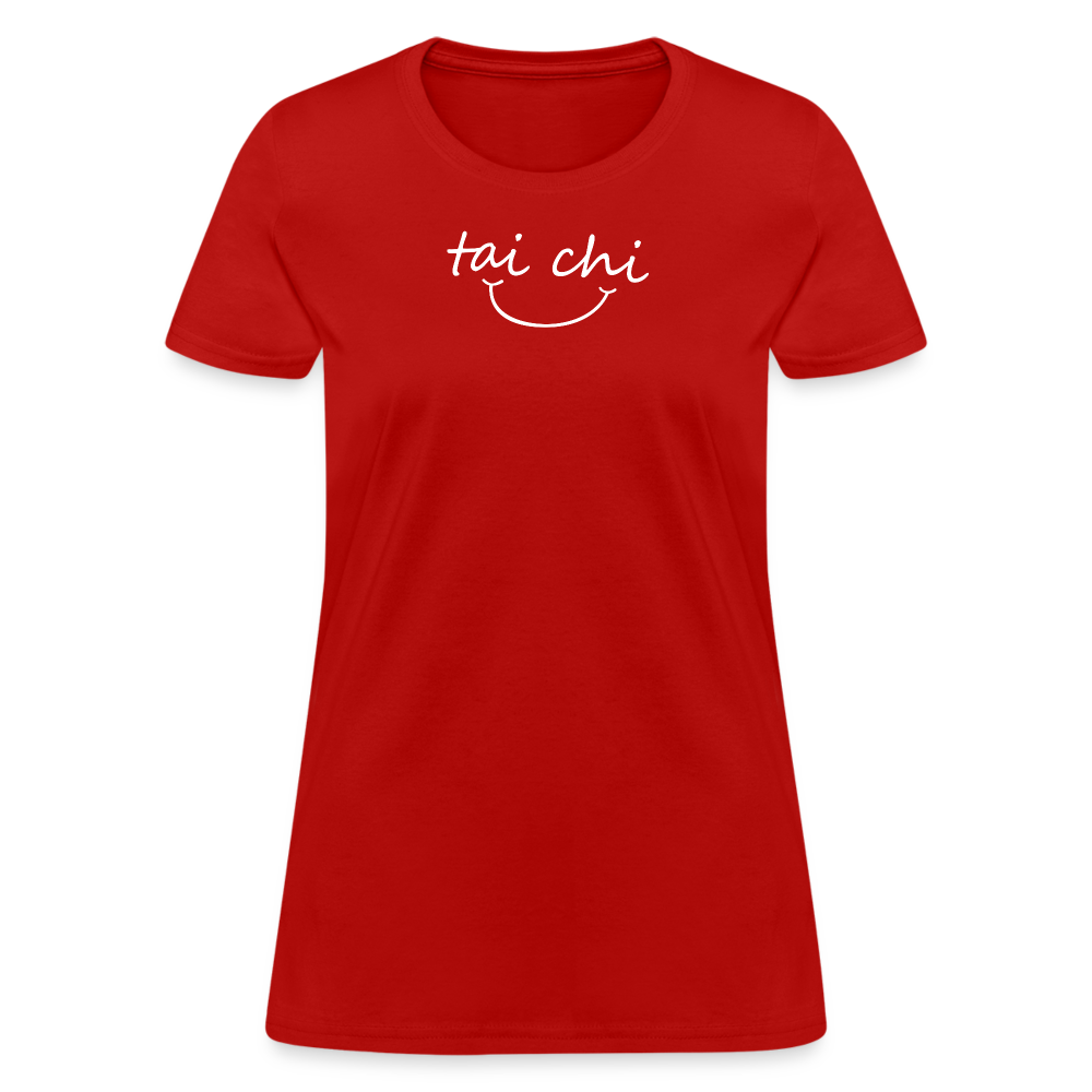 Tai Chi Smile Women's T-Shirt - red