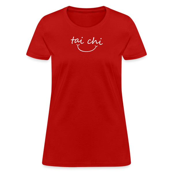 Tai Chi Smile Women's T-Shirt - red