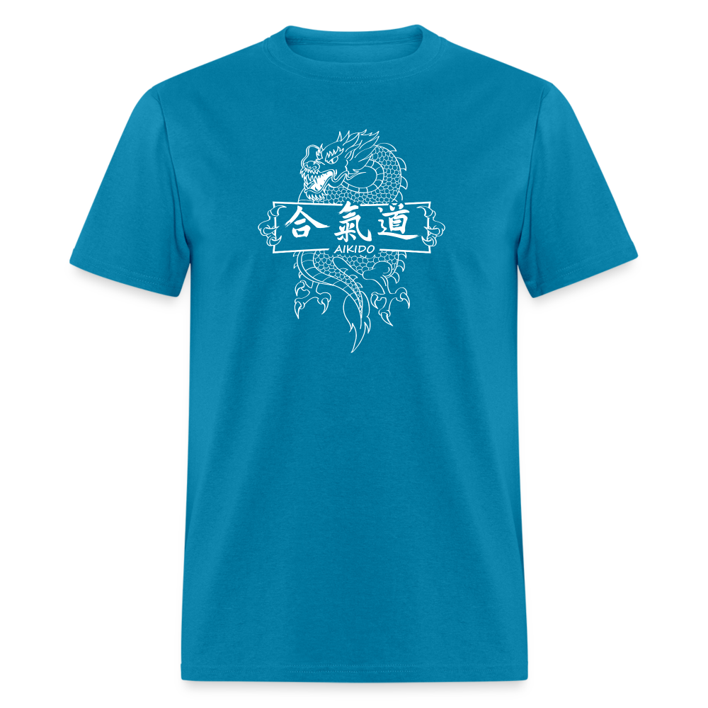 Dragon Aikido Men's T-Shirt - turquoise