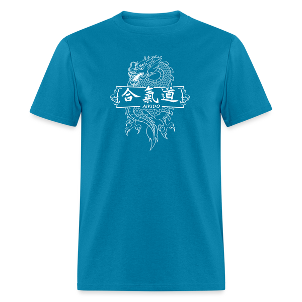 Dragon Aikido Men's T-Shirt - turquoise